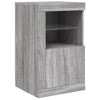 Senkki LED-valoilla harmaa Sonoma 123x37x67 cm