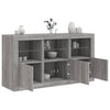 Senkki LED-valoilla harmaa Sonoma 123x37x67 cm