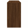 Senkki LED-valoilla ruskea tammi 123x37x67 cm