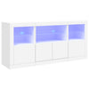 Senkki LED-valoilla valkoinen 142,5x37x67 cm