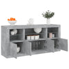 Senkki LED-valoilla betoninharmaa 142,5x37x67 cm