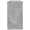 Senkki LED-valoilla betoninharmaa 142,5x37x67 cm