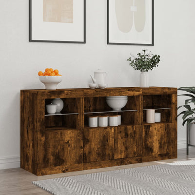 Senkki LED-valoilla savutammi 142,5x37x67 cm