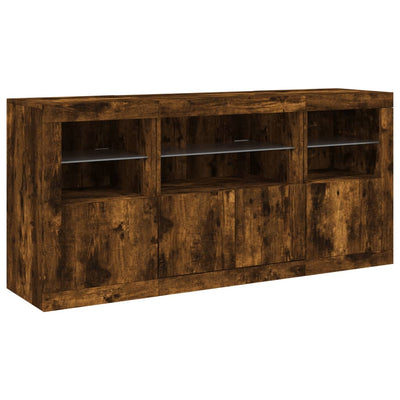 Senkki LED-valoilla savutammi 142,5x37x67 cm