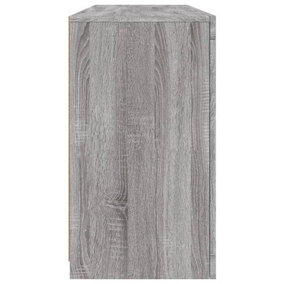 Senkki LED-valoilla harmaa Sonoma 142,5x37x67 cm
