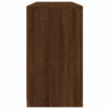 Senkki LED-valoilla ruskea tammi 142,5x37x67 cm
