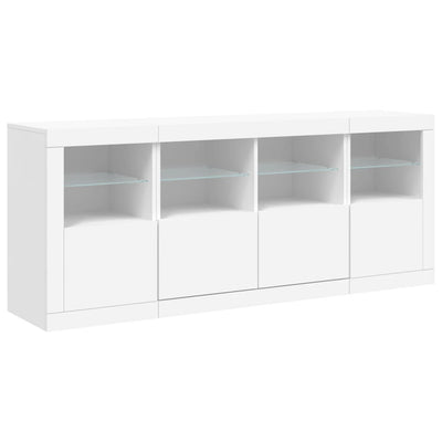 Senkki LED-valoilla valkoinen 163x37x67 cm