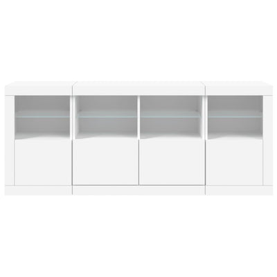 Senkki LED-valoilla valkoinen 163x37x67 cm