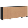 Senkki LED-valoilla musta 163x37x67 cm