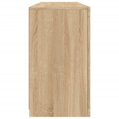 Sonoma-tammi senkki led-valoilla Afinesta 163x37x67cm