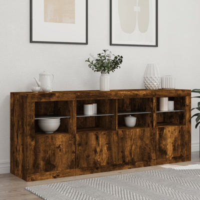 Senkki LED-valoilla savutammi 163x37x67 cm
