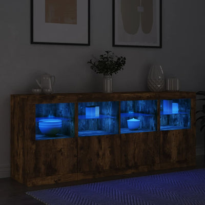 Senkki LED-valoilla savutammi 163x37x67 cm