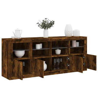 Senkki LED-valoilla savutammi 163x37x67 cm