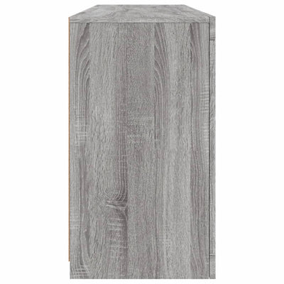Senkki LED-valoilla harmaa Sonoma 163x37x67 cm