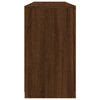 Senkki LED-valoilla ruskea tammi 163x37x67 cm