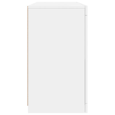 Senkki LED-valoilla valkoinen 123x37x67 cm