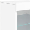Senkki LED-valoilla valkoinen 123x37x67 cm