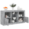 Senkki LED-valoilla betoninharmaa 123x37x67 cm