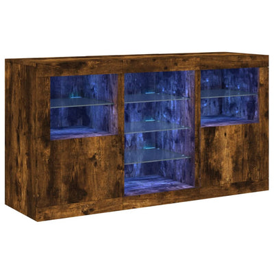 Senkki LED-valoilla savutammi 123x37x67 cm
