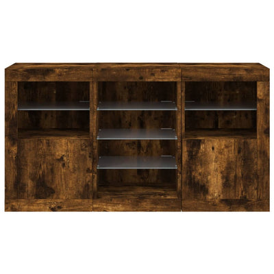 Senkki LED-valoilla savutammi 123x37x67 cm