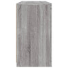 Senkki LED-valoilla harmaa Sonoma 123x37x67 cm