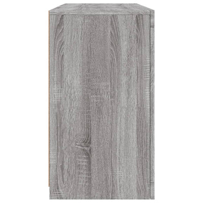 Senkki LED-valoilla harmaa Sonoma 123x37x67 cm