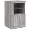Senkki LED-valoilla harmaa Sonoma 123x37x67 cm