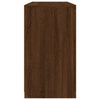 Senkki LED-valoilla ruskea tammi 123x37x67 cm