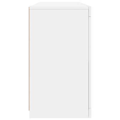 Senkki LED-valoilla valkoinen 142,5x37x67 cm