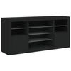 Senkki LED-valoilla musta 142,5x37x67 cm