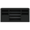 Senkki LED-valoilla musta 142,5x37x67 cm