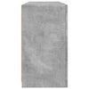Senkki LED-valoilla betoninharmaa 142,5x37x67 cm