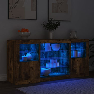 Senkki LED-valoilla savutammi 142,5x37x67 cm