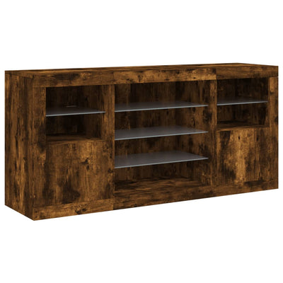 Senkki LED-valoilla savutammi 142,5x37x67 cm