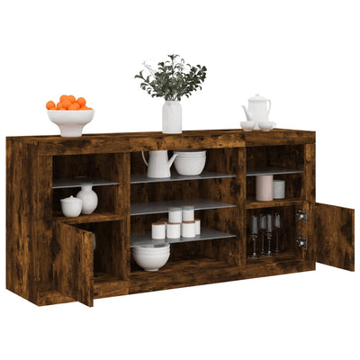 Senkki LED-valoilla savutammi 142,5x37x67 cm