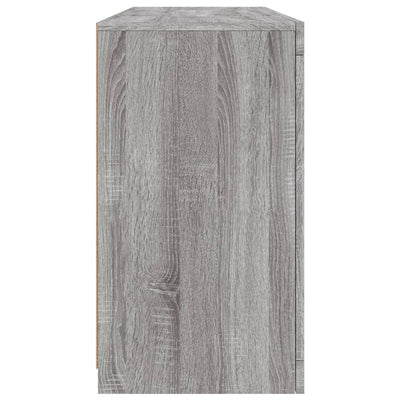 Senkki LED-valoilla harmaa Sonoma 142,5x37x67 cm