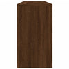 Senkki LED-valoilla ruskea tammi 163x37x67 cm