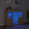 Senkit LED-valoilla 3 kpl Sonoma-tammi tekninen puu