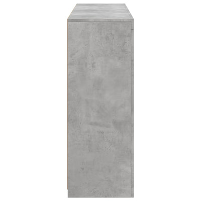 Senkit LED-valoilla 3 kpl betoninharmaa tekninen puu