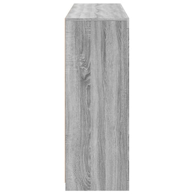 Harmaa senkit led-valoilla Govorel 3 kpl (sonoma puinen)