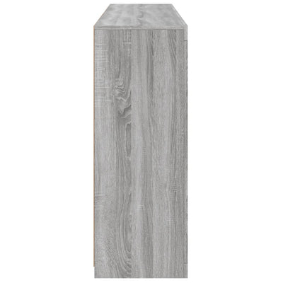 Senkit LED-valoilla 3 kpl harmaa Sonoma tekninen puu
