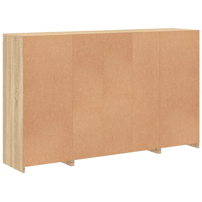 Senkit LED-valoilla 3 kpl Sonoma-tammi tekninen puu