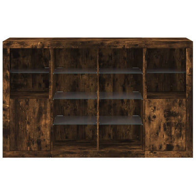 Senkit LED-valoilla 3 kpl savutammi tekninen puu