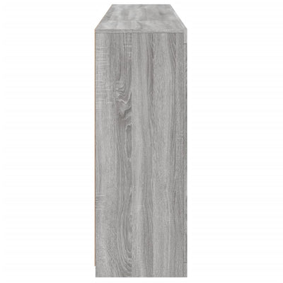 Senkit LED-valoilla 3 kpl harmaa Sonoma tekninen puu