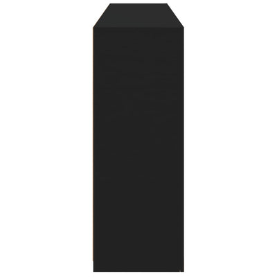 Senkki LED-valoilla musta 162x37x100 cm