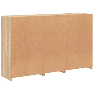 Sonoma-tammi senkki led-valoilla Dumitrean 162x37x100cm