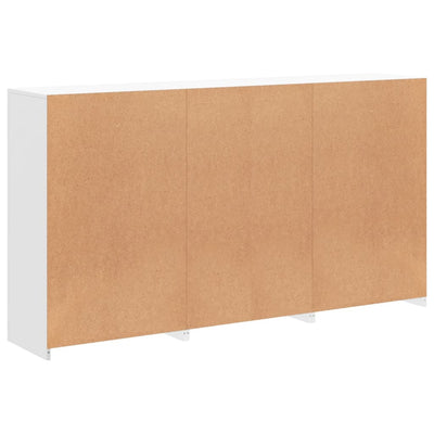 Valkoinen senkki led-valoilla Yosca 181,5x37x100cm