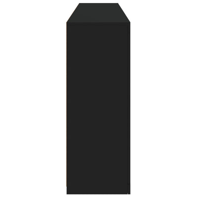 Senkki LED-valoilla musta 181,5x37x100 cm