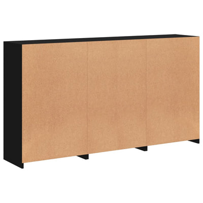 Senkki LED-valoilla musta 181,5x37x100 cm