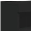 Senkki LED-valoilla musta 181,5x37x100 cm